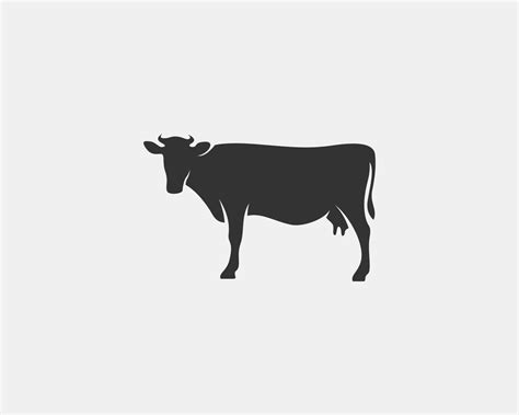 cow vector silhouette 11400719 Vector Art at Vecteezy