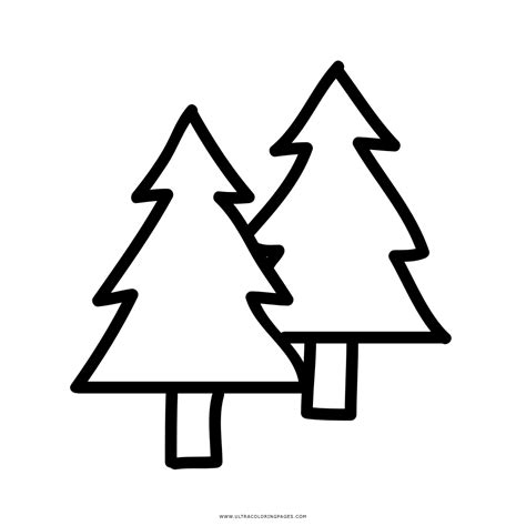 Pine Trees Coloring Page Ultra Coloring Pages