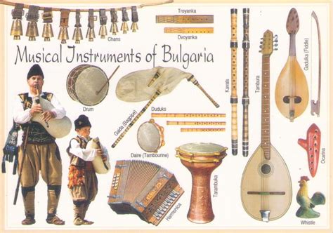 Musical Instruments of Bulgaria – Global Postcard Sales