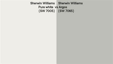 Sherwin Williams Pure White Vs Argos Side By Side Comparison