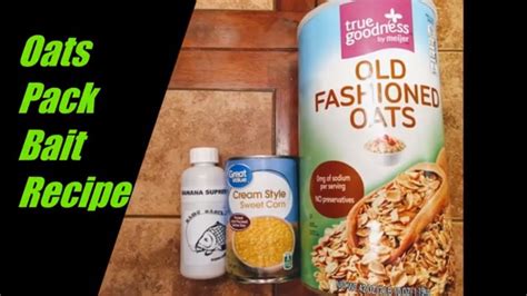 How To Make Old Fashioned Oats Carp Pack Bait Fishing Recipe Youtube