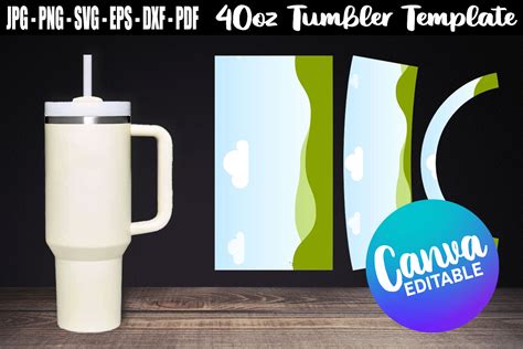 Oz Tumbler Template Canva Editable Graphic By Aleksa Popovic