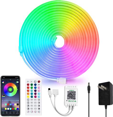 Amazon Ailbton Led Neon Rope Lights Ft Control With App Remote