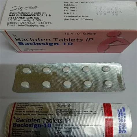 Baclofen Tablet Mg At Rs Stripe Baclofen Tablets In Nagpur Id