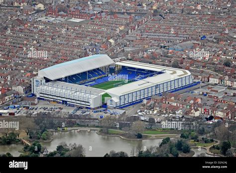 Aerial photograph of Goodison Park and surroundings Stock Photo - Alamy