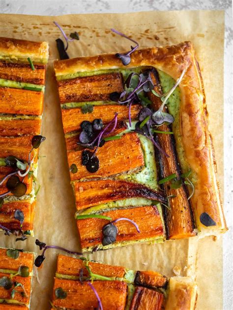 Carrot Tart With Green Goddess Ricotta Recipe