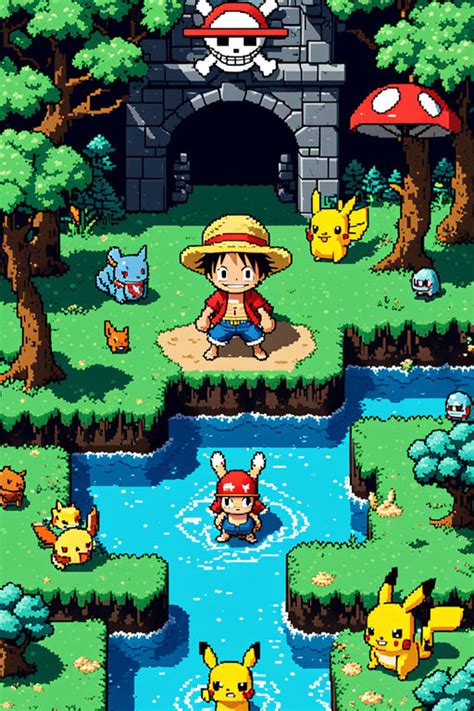 One Piece And Pokemon Mashup By Aiden Prigel Playground