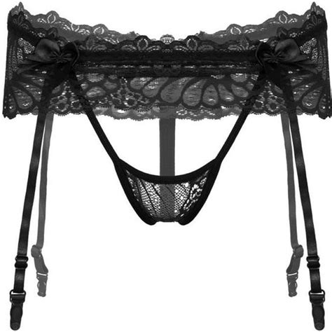 YONGHS FR String Sissy Homme Sexy Lingerie Erotique Slip Porte