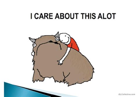 All about Alot grammar guide: English ESL powerpoints
