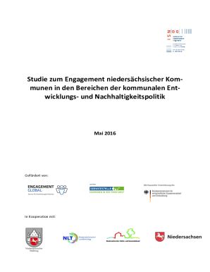 Ausfüllbar Online Studie zum Engagement in den Bereichen der