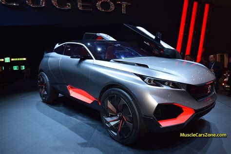 Peugeot Quartz Suv Concept Futuristic Car Geneva Motor