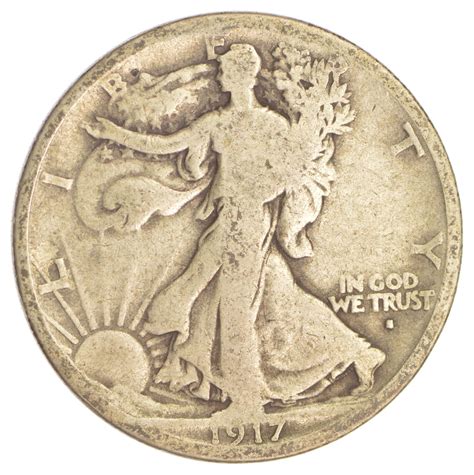 Obv Mint Mark 1917-S Walking Liberty Half Dollar 90% Silver | Property Room