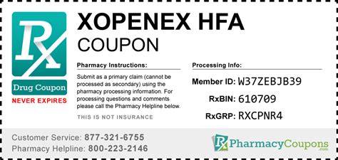 Xopenex Hfa Coupon - Pharmacy Discounts Up To 80%