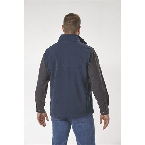 Gravel Gear Mens Zip Up Fleece Vest — Navy Xl Northern Tool