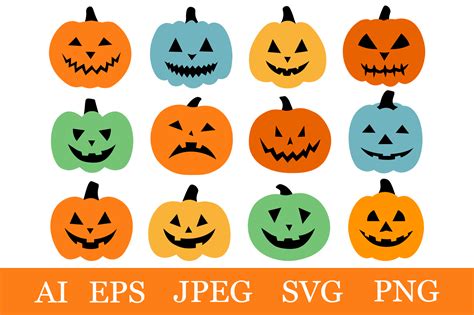 Halloween Pumpkin Clipart. Pumpkin SVG Graphic by shishkovaiv ...