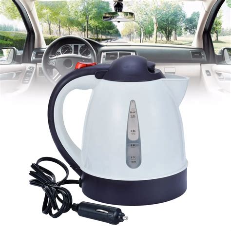 Mayitr 1pc 1000ml 12v Car Kettle Portable Auto Tea Coffee Water