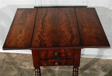 Antique Federal Table With Two Drawers For Sale At 1stdibs