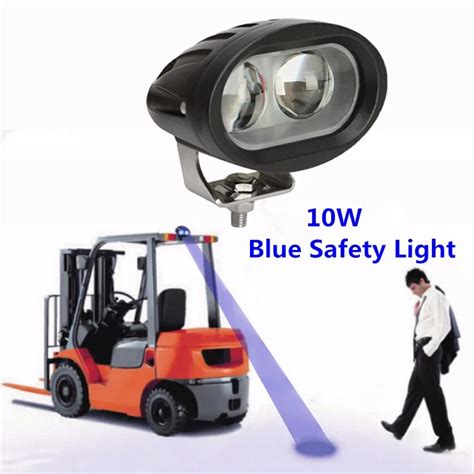 Pcs V V Ip Forklift Blue Safety Light W Led Spot Forklift