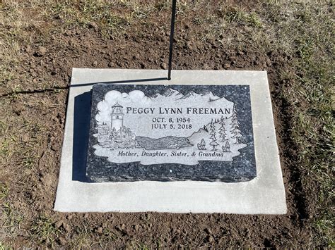 Flat Marker 02 Blue Pearl Garlinghouse Memorials