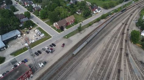 Via Train 50 Crossing The Cpkc At Smiths Falls July 12023 Youtube