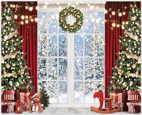 Amazon Allenjoy X Christmas Window Backdrop For