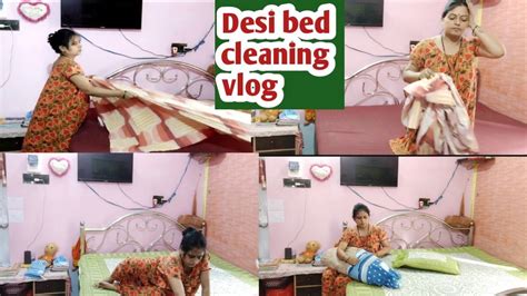 Bed Cleaning Vlog💕desi Wife Cleaning Vlog💕 Morning Cleaning Vlog Nighty