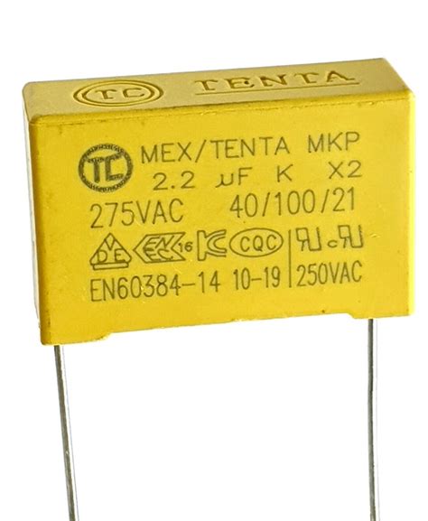 Uf V X K Tenta Mex Mkp Safety Capacitor Pitch Mm