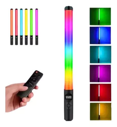 Bast O De Luz Led De Preenchimento Rgb Controle Remoto Frete Gr Tis