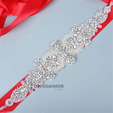 Luxury Gorgeous Rhinestones Belt Bridal Sash Bride Diamante Crystal ...