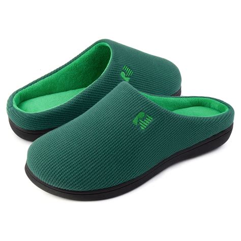 Rockdove Men S Original Two Tone Memory Foam Slipper Walmart