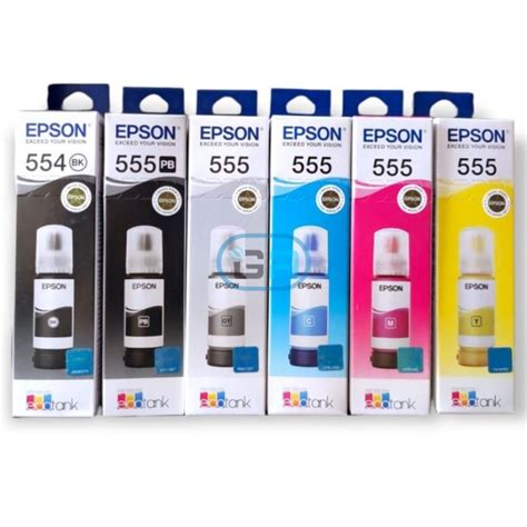 Kit De Tintas Epson T554 Y T555 L8160 L8180 70ml