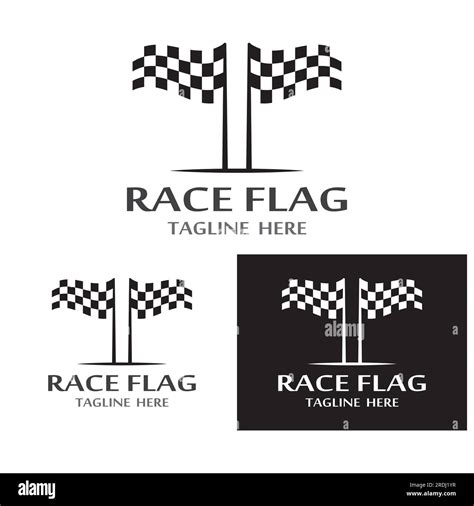 Race Flag Icon Simple Design Illustration Vector Stock Vector Image