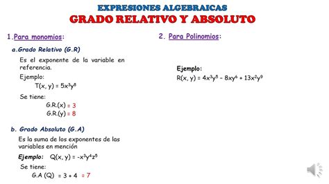 GRADO RELATIVO Y GRADO ABSOLUTO YouTube