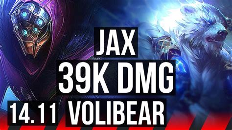 Jax Vs Volibear Top K Dmg Games Na Challenger