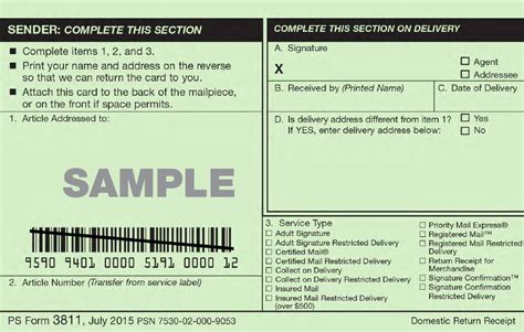 Ps Form 3811 Fill Out Sign Online And Download Printable Pdf