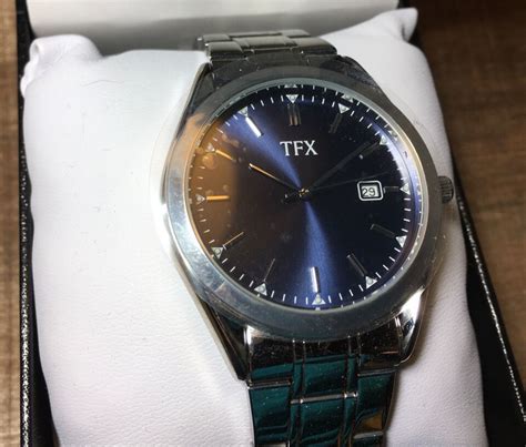 New In Box TFX By Bulova Mens Stainless Steel Watch With Blue Dial