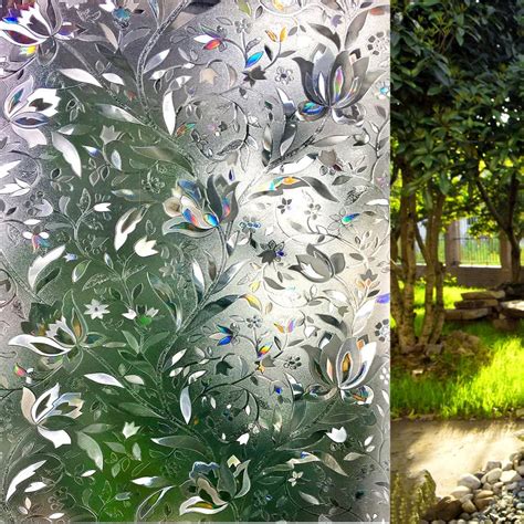 Lemon Cloud 3d Window Film No Glue Static Decorative Privacy Films Window Frost Film For Glass