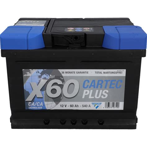 Cartec Starterbatterie Plus 60 Ah 540 A Kaufen Bei OBI