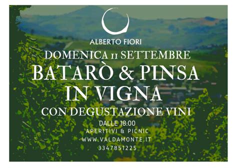 Aperitivo Picnic In Vigna Con Batar Pinsa Azienda Agricola