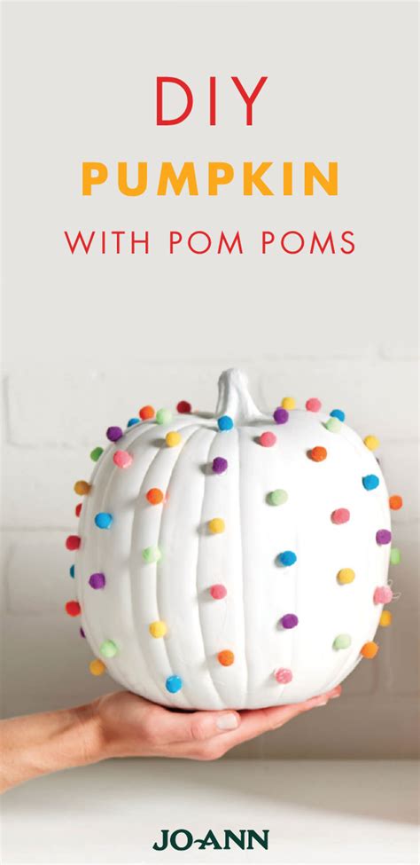 This Diy Pumpkin With Pom Poms Proves That Carving Is A Thing Of The Past Decorate Your Home