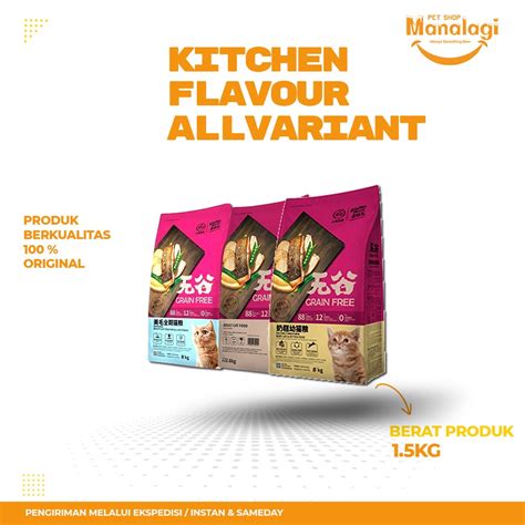 Jual Makanan Kucing Kering Premium Kitchen Flavor All Variant Kg