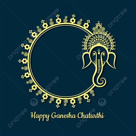 Feliz Ganesh Chaturthi Festival Fondo Cultura Ganesha India Vector PNG