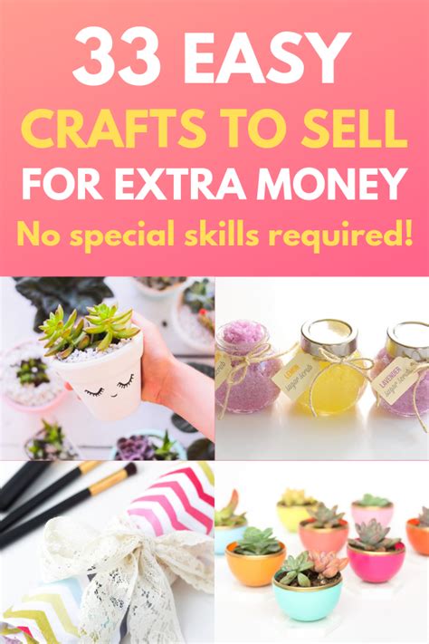 33 Easy Crafts To Sell For Extra Money In 2019 Easy Crafts To Sell