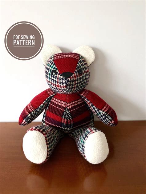 Printable Teddy Bear Sewing Pattern