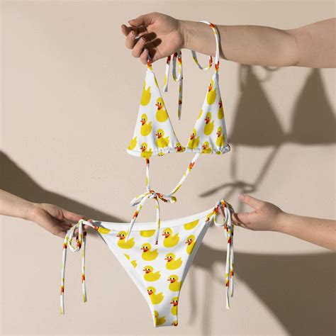 Rubber Duck Bikini Rubber Duckie Duck Clothing Duck Swimsuit White