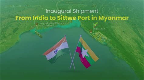 From Syama Prasad Mookerjee Port Kolkata To Sittwe Port Youtube