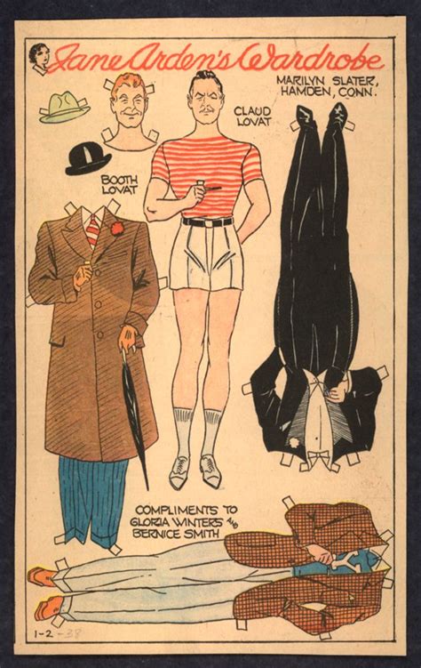 1930s Uncut Jane Arden Newspaper Paper Doll 2165 Ebay Paper Dolls