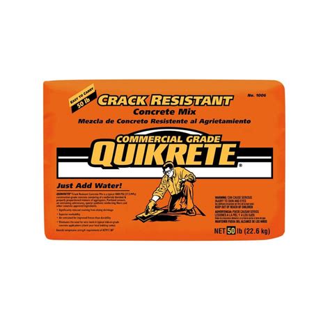 Quikrete Lb Fast Setting Concrete Mix Off