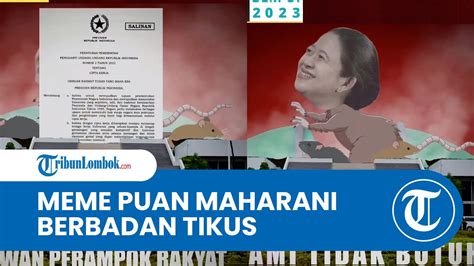 Viral Meme Puan Berbadan Tikus BEM UI Politikus PDIP Sebut Pelecehan