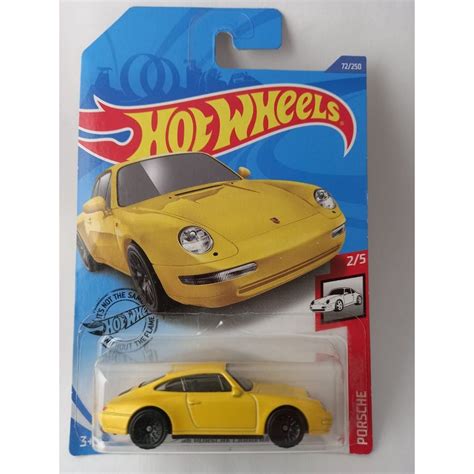 Miniatura Hot Wheels Porsche Carrera Amarelo Submarino